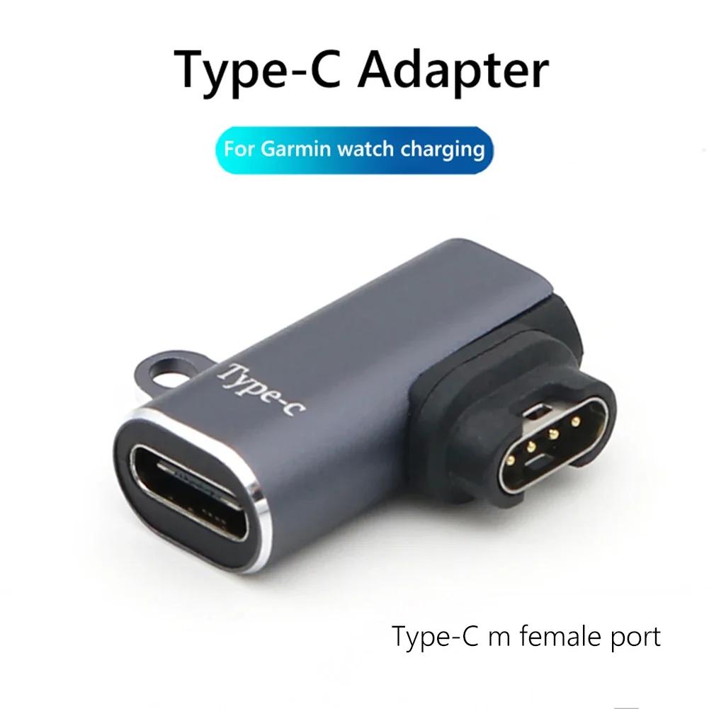 Type C/Micro/ios USB Charger Adapter For Garmin Fenix 7/6/5 Instinct 2S Venu 2 Plus EPIX Forerunner 745 Watch Charging Converter