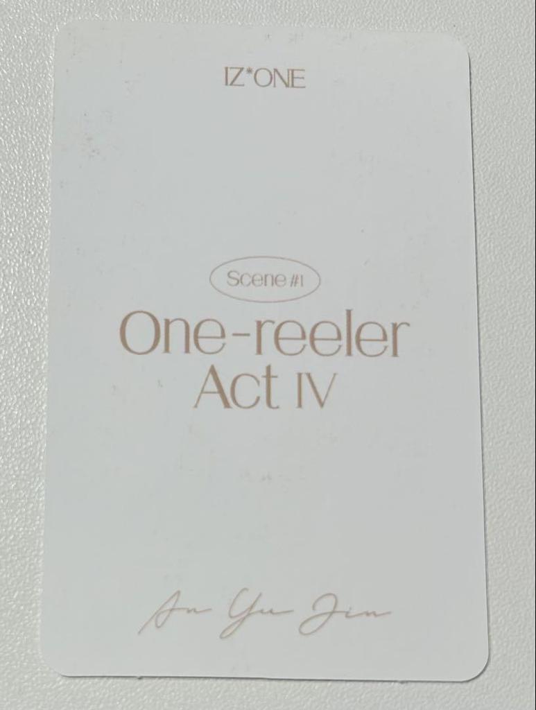 [USED] IZ*ONE One-reeler Yujin AR Trading Card Complete Set
