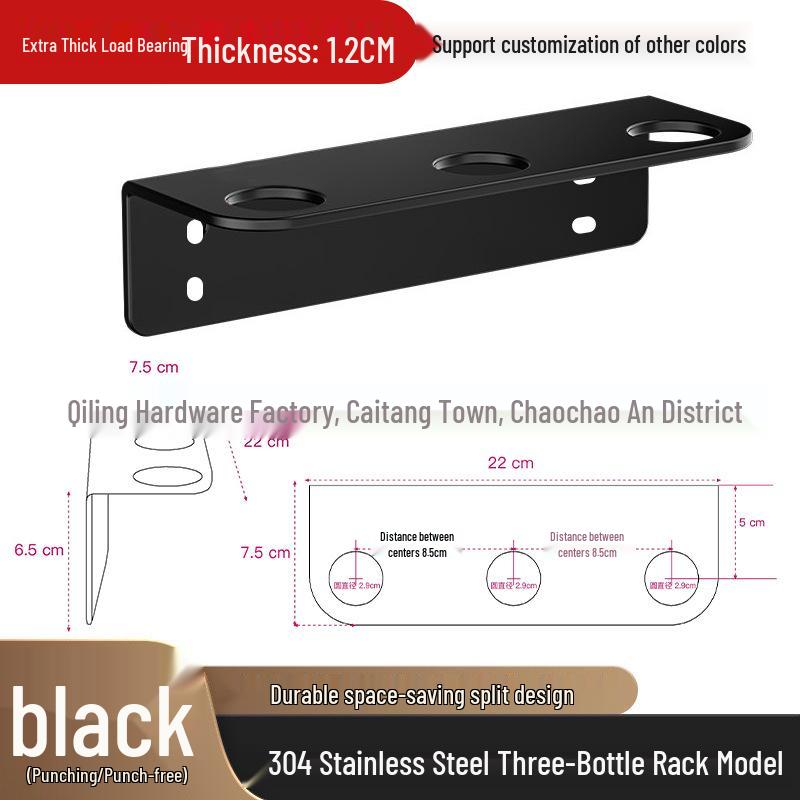 304 Stainless Steel Soap & Sanitizer Dispenser Holder for Hotel Bathrooms