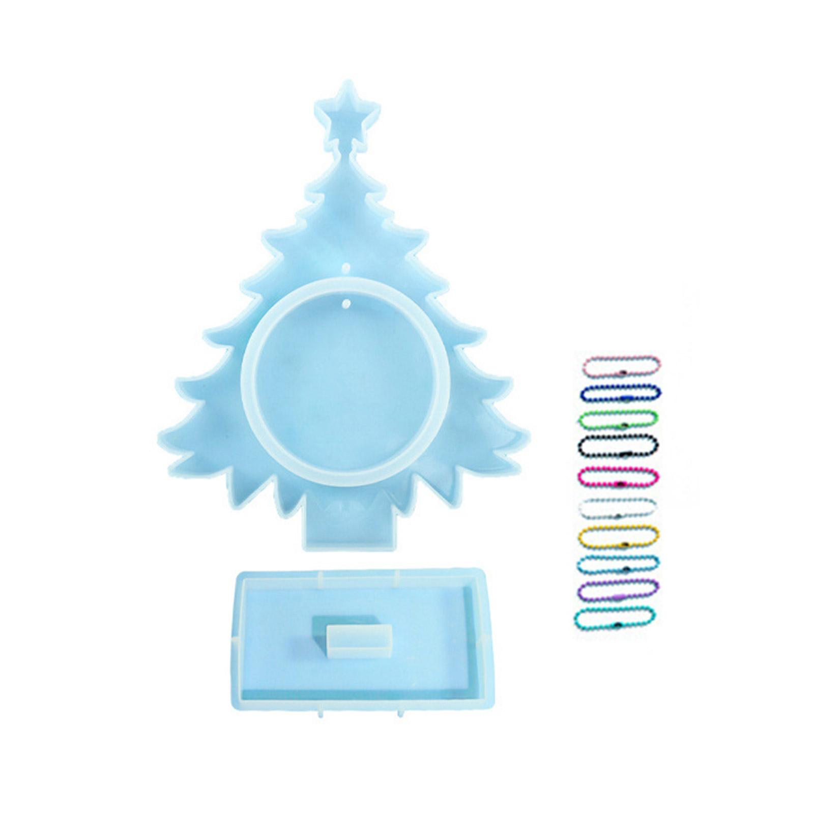 

DIY Photo Frame Silicone Mold Christmas Tree Resin Picture Frame Mold for Weddings Birthdays Home Ornament Epoxy Molds 1