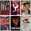 MISES Twin Peaks Classic TV Metal Sign Rusty Metal Poster Man Cave Garage Club Industrial Decor Decorative Plate Metal Plaque