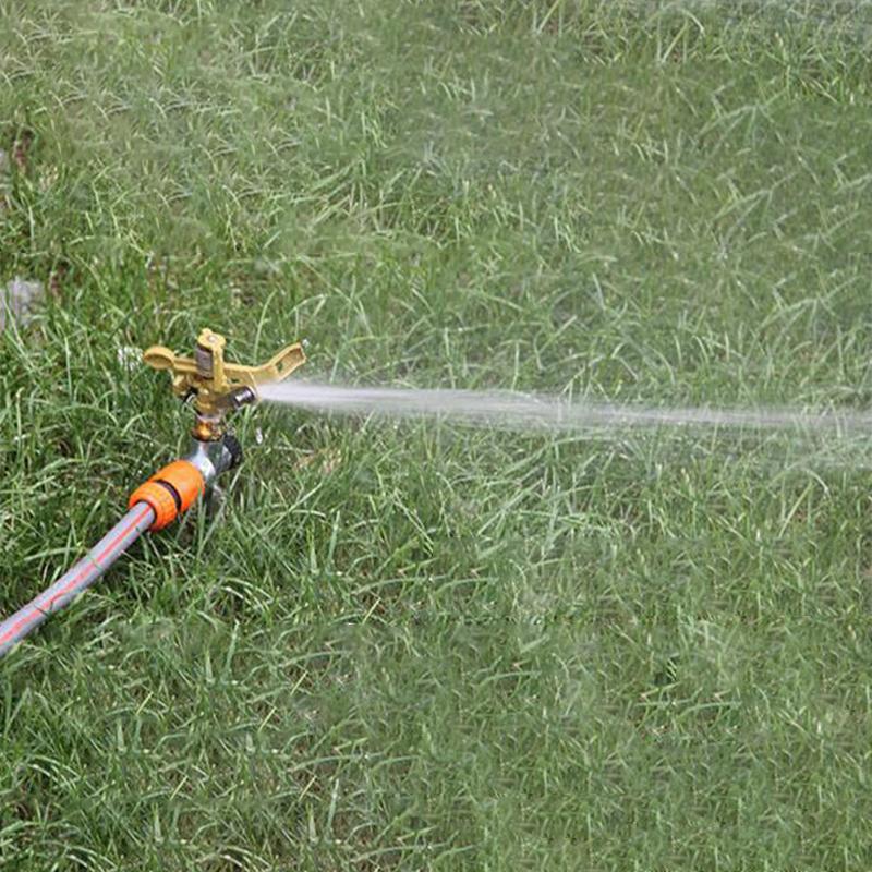 Automatic Rotating Garden Sprinkler Lawn Park Orchard Field 360 Degree Rotation Irrigation Watering Impact Ground Sprinkler