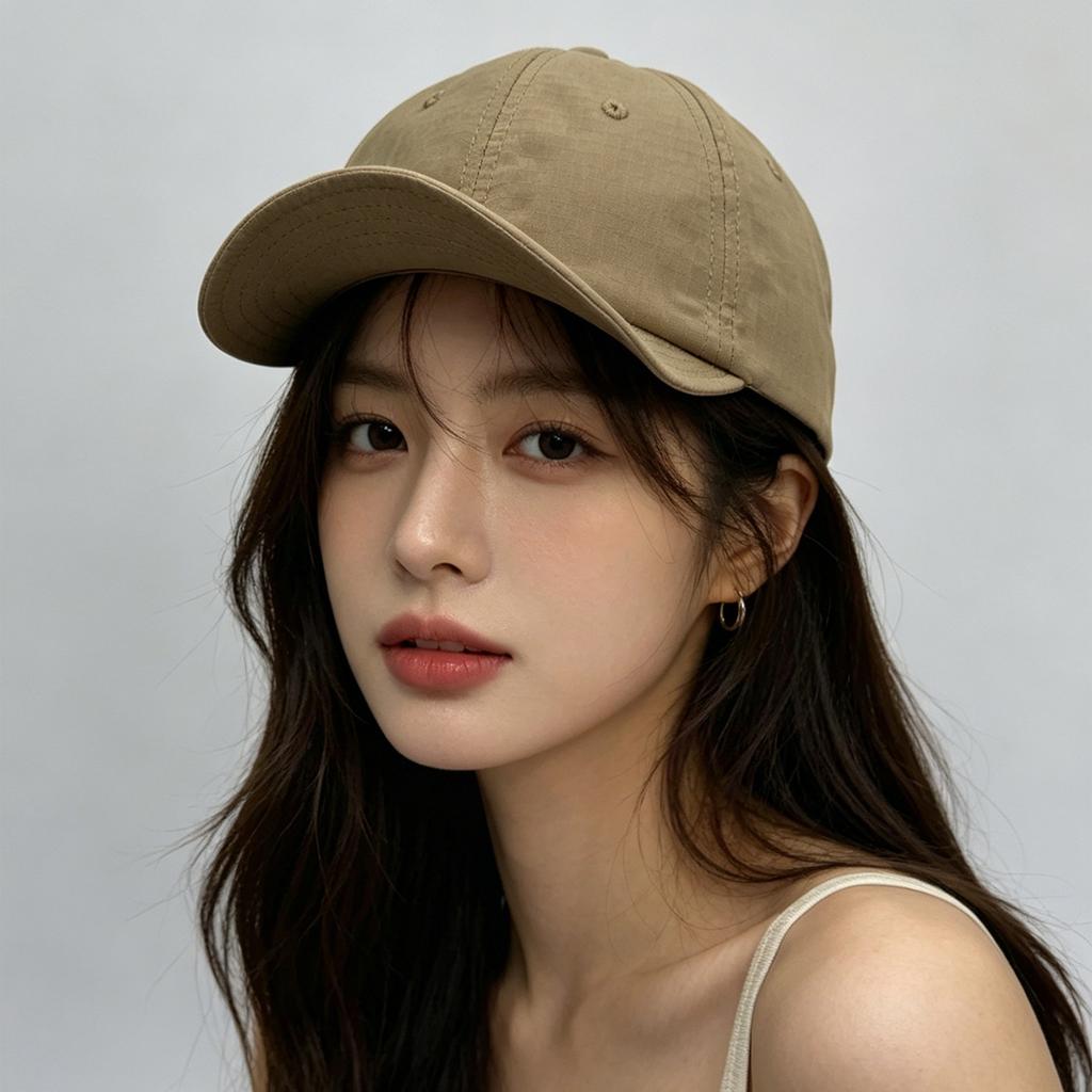 Spring And Summer Quick-Drying Simple Embroidery Letter Baseball Cap For Men And Women Breathable Outdoor Short Flat-Brimmed Casual Cap