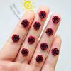 50 Pcs New Kawaii Cartoon Red Rose Flower Resin Flat Back Cartoon Scrapbook Diy Embellishments Bow Decor Accessories Crafts A51