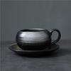 Retro Ceramic Cup Mug Style Simple Afternoon Tea Cup Creative Coarse Pottery Coffee Cup Saucer Set
