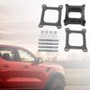 Open Phenolic Carburetor Spacer with Gasket Screws Kit Square Open Center Carb Spacer for Holley for Chevy 4BBL SBC BBC Carb