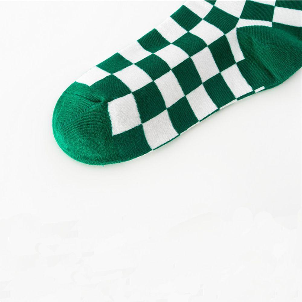 Checkerboard Street style Harajuku Cool Cotton Stockings Women Hosiery Korean Style Socks