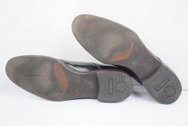 Mr.JUNKO Genuine Leather U-Tip Shoes [26.0/Black] Men’s Dress Shoes Business(USED)