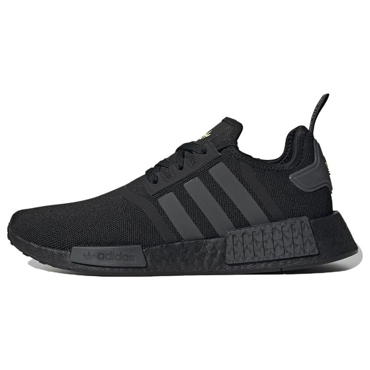

adidas NMD_R1 Black Grey Unisex Sneakers Core-Black Grey-Six Solar-Yellow GY7367 42⅔