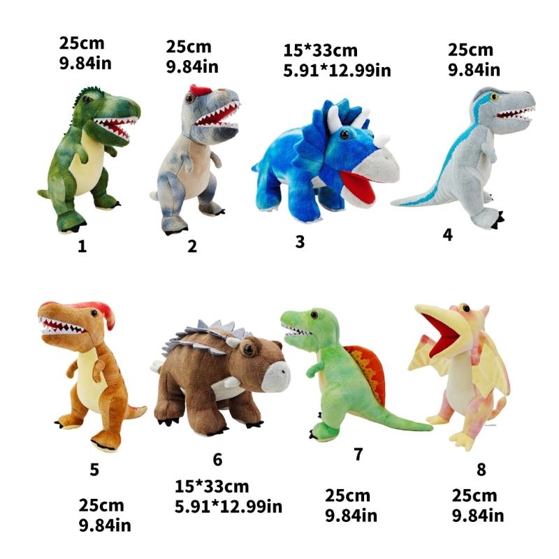 Soft Plush Dinosaur Puppet Doll Toy For Children Educational Role Playing Dinosaur Stuffed Animals Toy for Storytelling