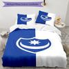Set Copripiumino Stampato Portsmouth F.C. – include 1 copripiumino e 2 federe coordinate Decorazione per la camera da letto Regali di Natale