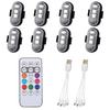 4-10Pcs Wireless LED Motorcycle Strobe Lights Signal Light LED Flash Position Light Aircraft Airplane Helicopter Warning Lights