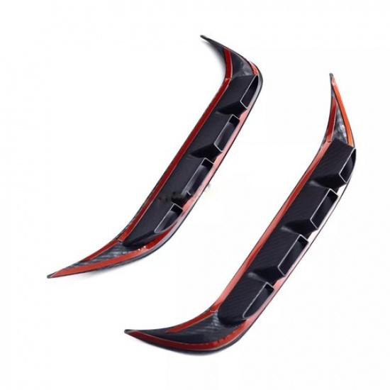 Carbon Fiber Front Bumper Air Vent Cover Trim For Kia Sportage X-Line X-Pro