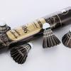Authentic Armst Black Goose Feather Badminton Shuttles - Durable 12-Pack for Stable Flight in Competition Training (806#)