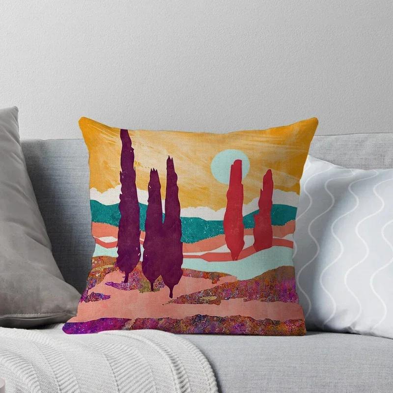 Federa per Cuscino Decorativa per la Casa Copricuscini Autunno Nordico X Soggiorno Moderno Divano Marocco Peluche Colore