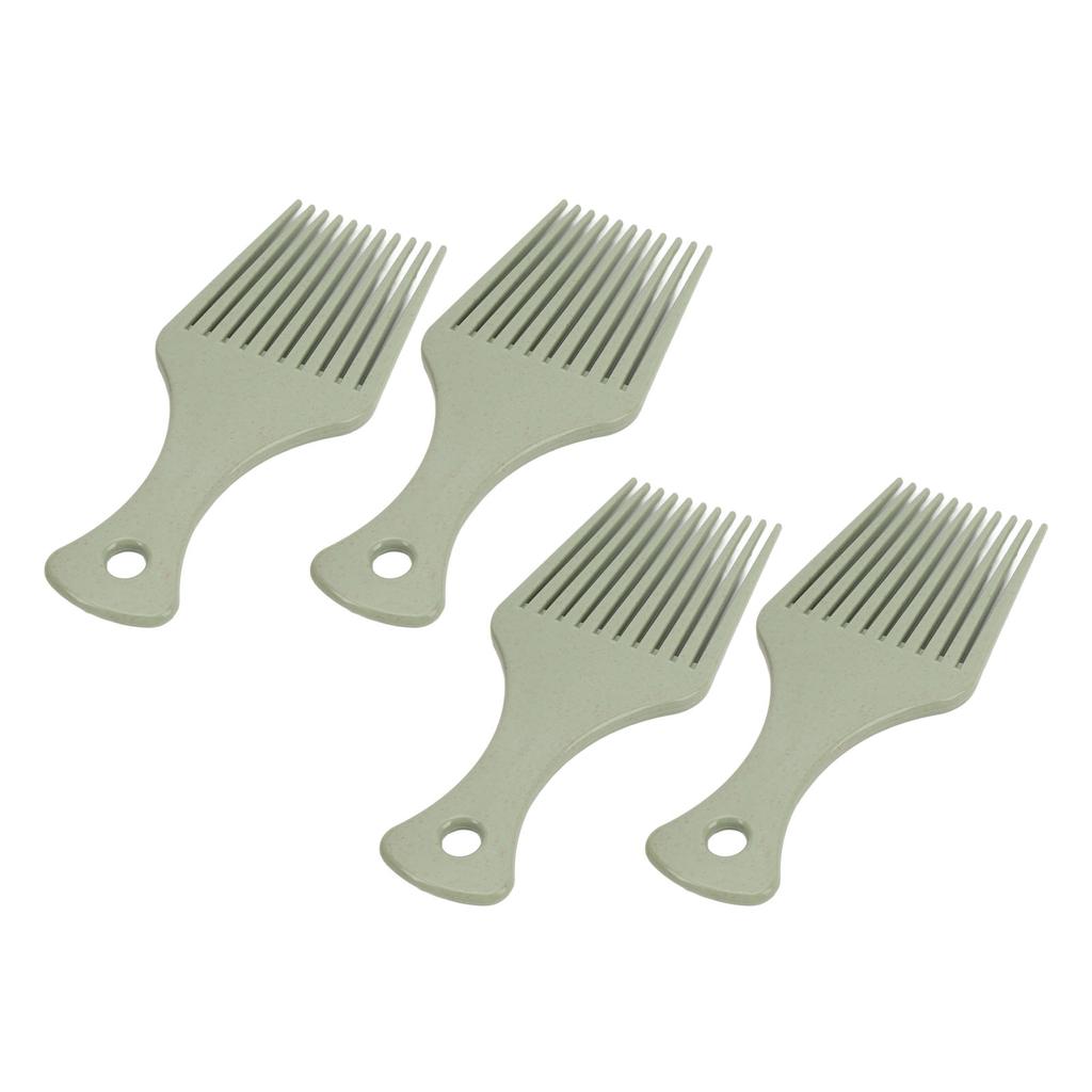 10Pcs Wide Tooth Comb Compact Portable Ergonomic Handle Hair Dyeing Styling Grooming Brush for Home Travel Salon