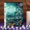 Halloween Countdown Calendar 24 Days Halloween Advent Horror Figures Calendar Resin Figurines Home Decorations for Table Girls