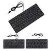 78 Key Ultra Slim Language Keyboard USB Wired Compact Keyboard with Ergonomic Button for Computer De