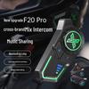 Bluetooth Motorcycle Helmet Headset F20pro: Cross-Brand Intercom, Two-Person Riding, Music Sharing.