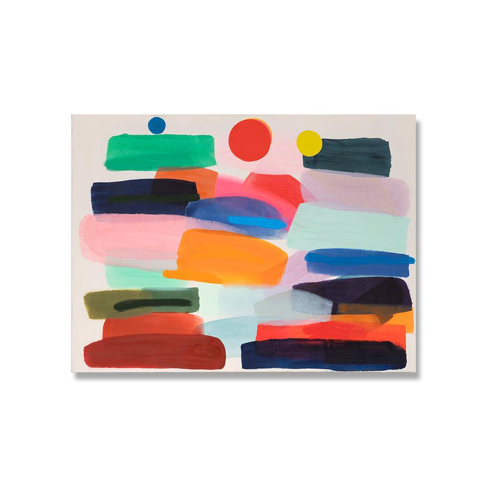Retro Abstract Colorful Geometric Modern Poster Canvas Print Painting Wall Picture Living Room Bedroom Interior Home Decoration