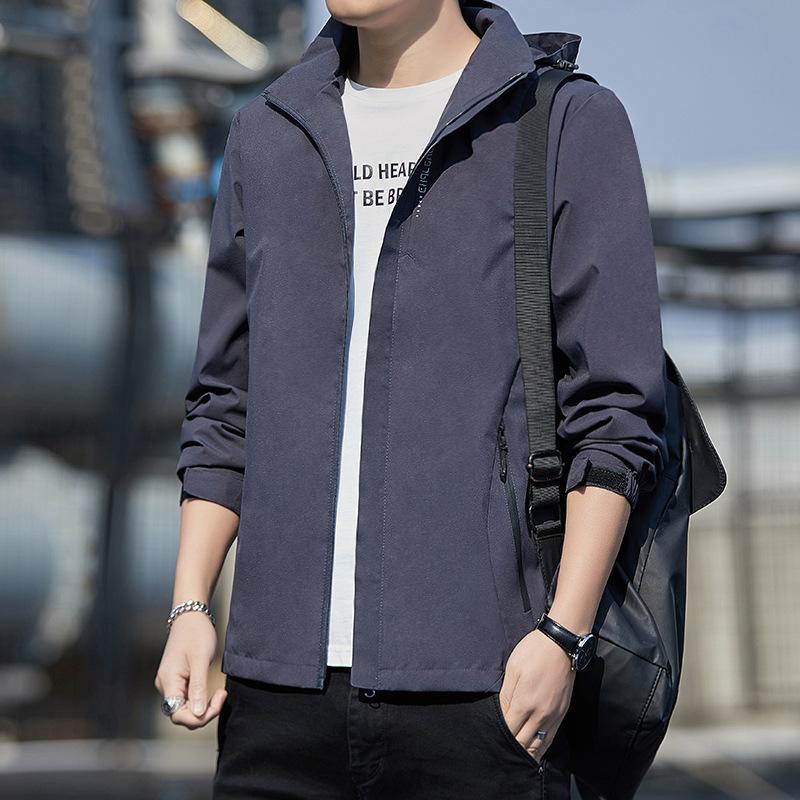 Spring New Casual Jacket Men's Spring Trend Waterproof Outdoor Jacket Men's Clothing