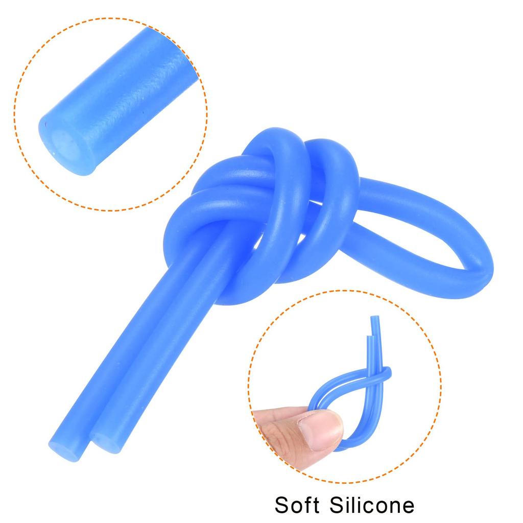 PATIKIL Tennis Vibration Damper 5 Pieces Silicone Racket Shock Absorber Racket String Damping Blue