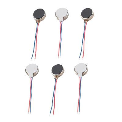 6pcs Thin 1027  Vibration Motor Mini Vibration Motor for User Interfaces Scanners 10mm Diameter, Powerful Output Motor
