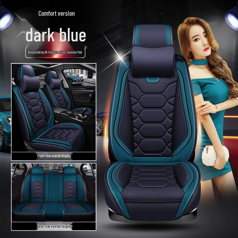 XDD Full Leather 9D Bodybuilding Car Seat Cushion - All-Season Sports Cover