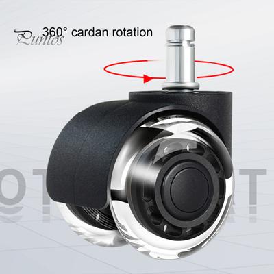 Bürostuhl-Lenkrolle, stark, tragend, glatt, leise, problemloses Rollen, universelle Passform, robuste Stuhlrolle
