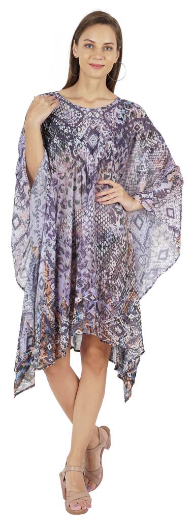 Moomaya Summer Bikini Cover Up Kaftan For Womens Sexy Sheer Swimwear Caftan Beach