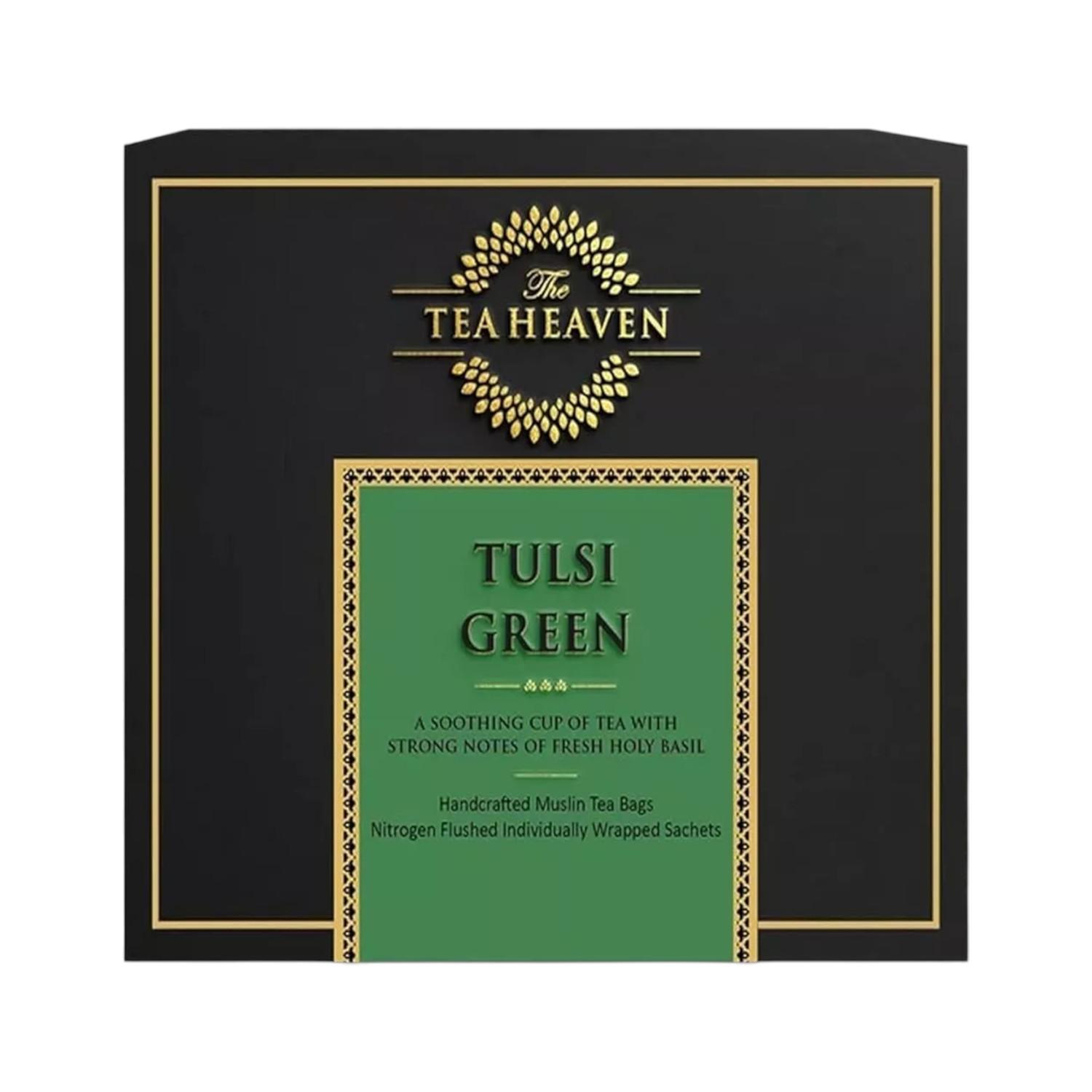 Зеленый чай с Тулси (17 пак), Tulsi Green Tea,  Tea Heaven
