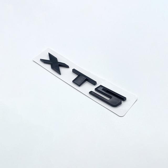 3D Letters Numbers Emblem for Cadillac XT4 XT5 XT6 XTS AWD Car Trunk Lid Nameplate Badge Logo Sticker Chrome Glossy Black