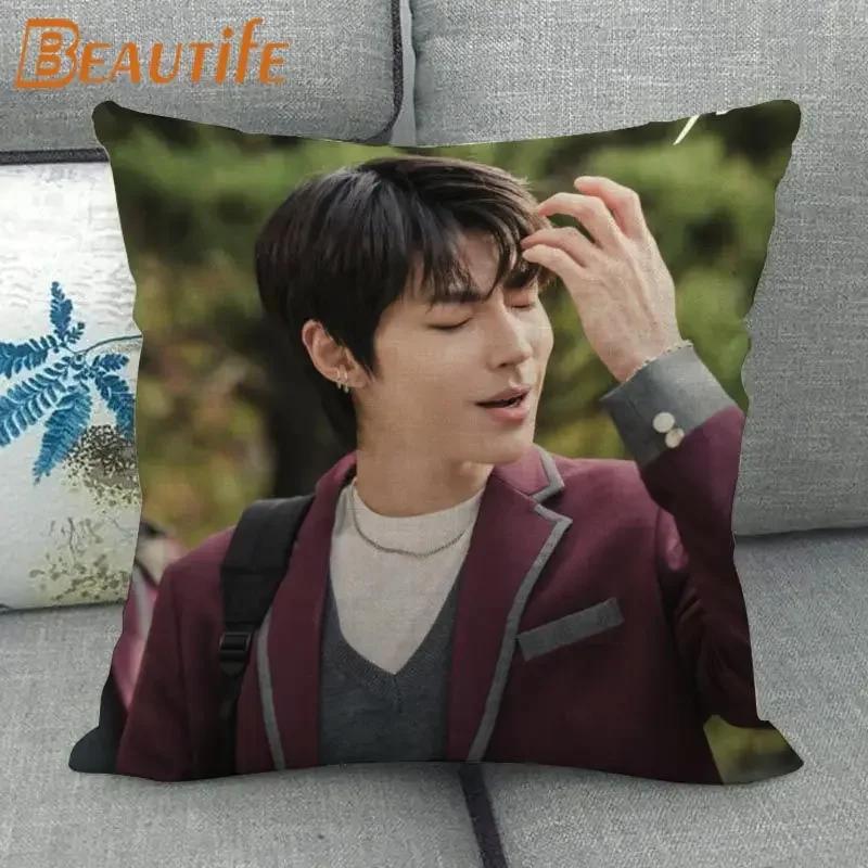 Custom Hwang In Yeop HOT KPOP Pillowcase 45X45cm Wedding Decorative Eco-Friendly Cotton Linen Fabric Pillow Case
