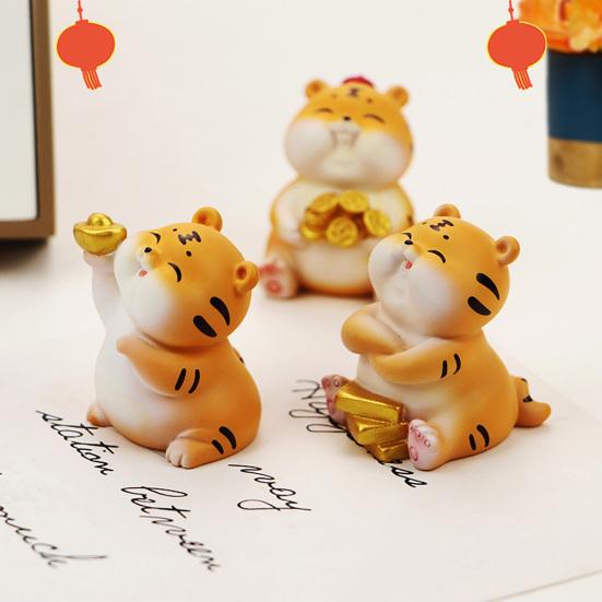 Ausgezeichnete Tigerstatue, lichtbeständiges Kunstharz, dekorativ