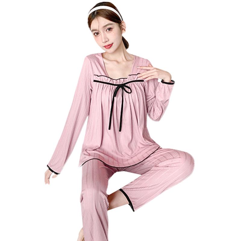 Women's Princess Pajamas: Cute, Sweet Long-Sleeved Cotton Sets, Perfect for Spring and Autumn.