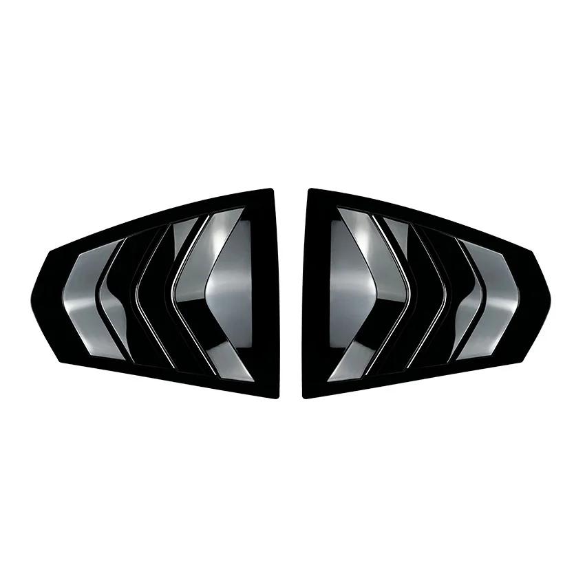 For BMW 3 Series G20 320i 325i 330i 2019-2025 Car Rear Louver Window Side Shutter Cover Trim Sticker Vent Scoop ABS Carbon Fiber