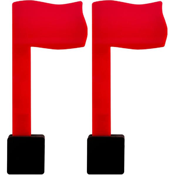 2PCS Mailbox Flag Replacement, 8.8''*3.5'' Professional Mailbox Flag Replacement Kit, Ideal for Homeowners, Renters, Residential Mail Box, A