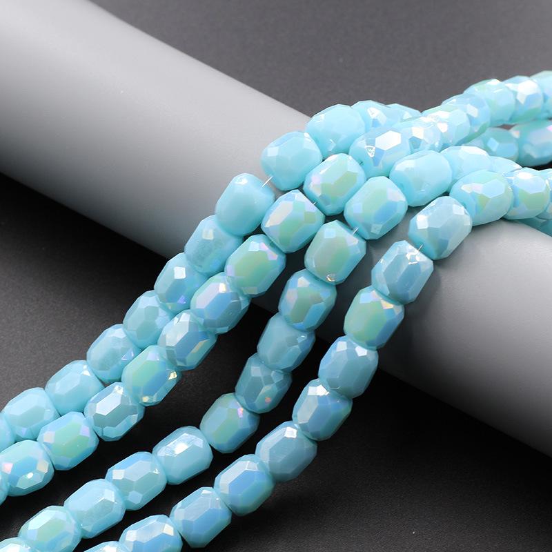 10mm Cylindrical Glass Beads for DIY Jewelry & Clothing
