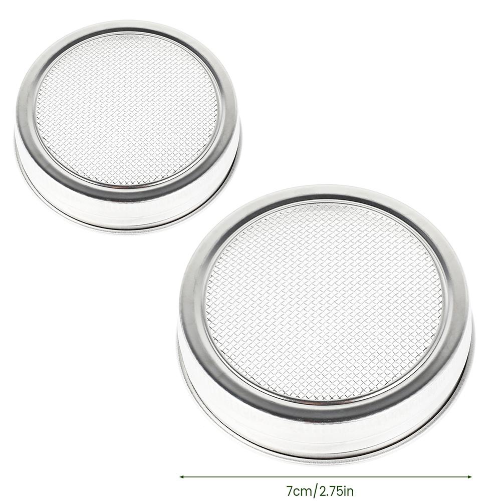 1/2 Buc. Germinator de Semințe Capac de Germinare Oțel Inoxidabil Capac pentru Conservă Germinare Semințe Lavabil Gură Largă Borcane Mason Sită pentru Cultivat Fasole
