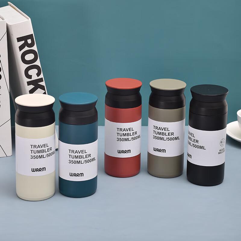 WenSu 304 Stainless Steel Couple Thermos Mug