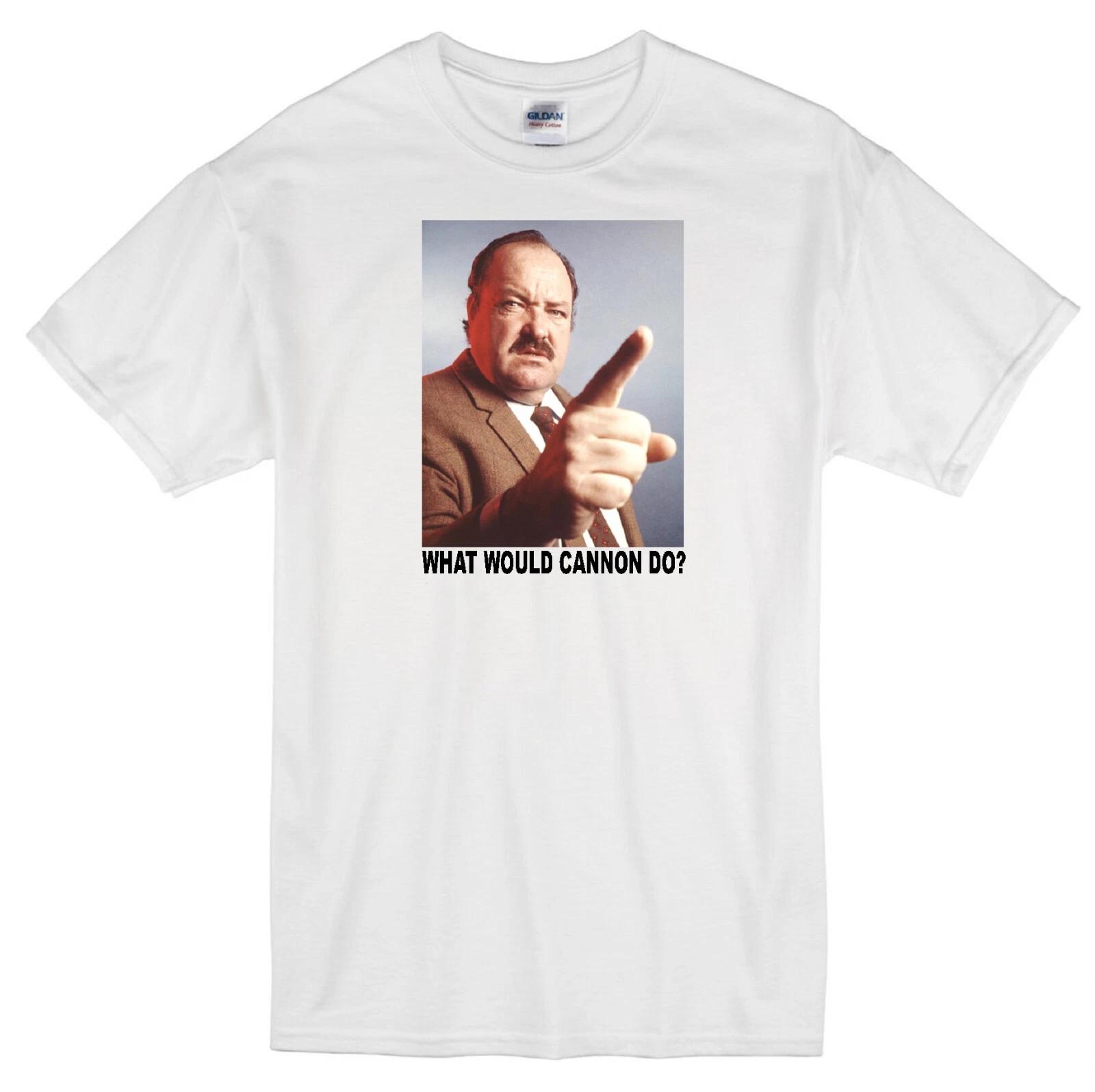 

FRANK CANNON WWD PRIVATE DETECTIVE WILLIAM CONRAD CRIME RETRO TV WHITE T-shirt 4XL