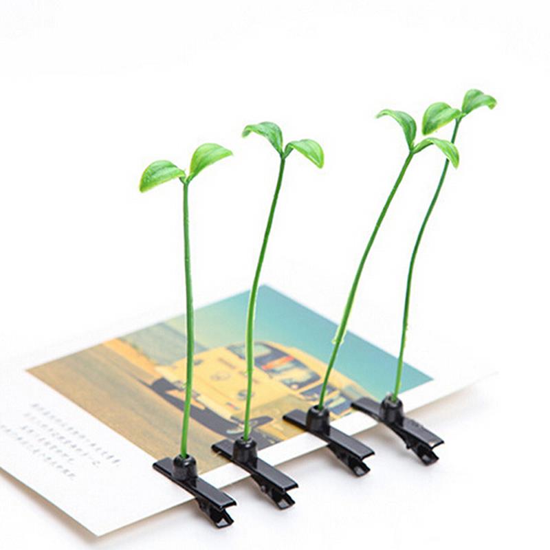 Creative Funny Grass Hair Clips Bean Sprout Hairpins Headwear Novelty Popular Flower Plant Kids Girls Barrettes Hair Accessories