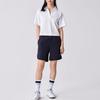 Puma Solid Color Brand Logo Comfortable Casual Short Sleeve Polo Shirt Women tops White 676651-02