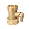 3/4 Garden Hose Shutoff Valve Brass Water Hose Faucet Connector For Garden Watering Coupler Joint Connect Repair