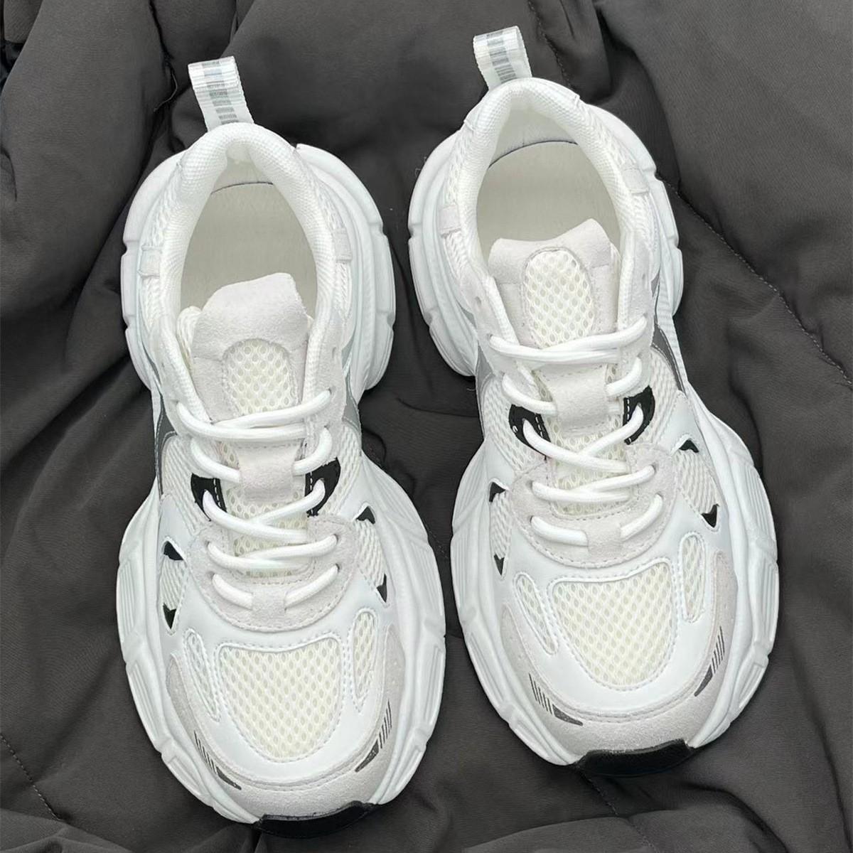 

Women s Chunky Sneakers, New Spring/summer Style, Thick-soled, Lightweight Casual Shoes, Breathable Mesh Running Shoes, Korean Style 40
