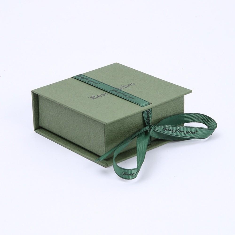 Paper Bowknot Ribbon Ring Earring Storage Case High-end Jewelry Packaging Case Portable Gift Box