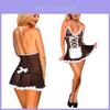 Sexy Lace Lingerie French Maid Cosplay Costume Set Halloween Party Outfit