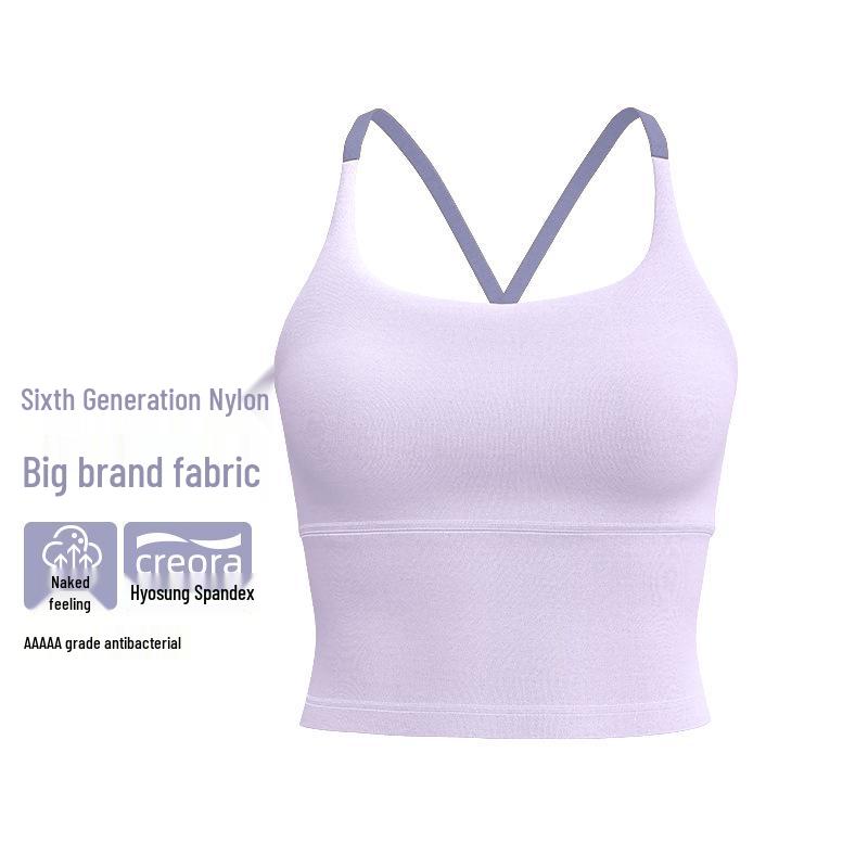 Damen High-Impact Colorblock Stoßfester Yoga Lauf-BH mit Stilvollem Rücken