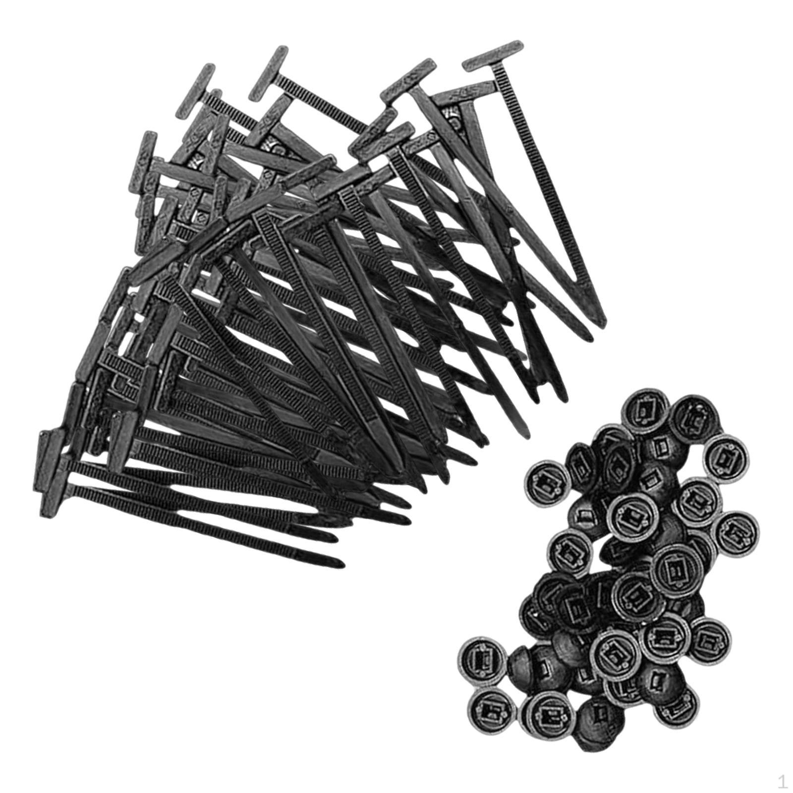 

Пряжка для кабельной стяжки Самозащелкивающийся ремешок Застежки Клипсы для Ежедневного Ремонта Автомобиля 50PCS