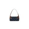 New Lee Fabric Shoulder Bag, Underarm Handbag Regular Women's Dark Blue & Brown/Light Blue & White LE250249M